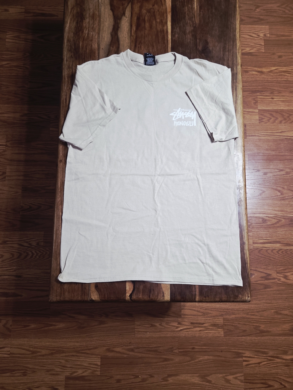 Stussy Honolulu Men's Beige (Clay) Colored Graphic Tee - Picture 5 of 6